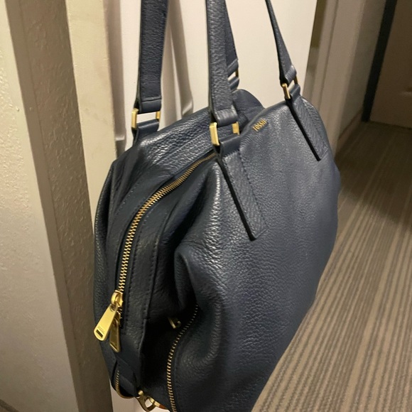 Fossil blue pebble leather satchel - Picture 6 of 12